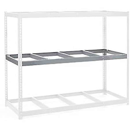 Global Industrial Additional Level For Wide Span Rack 72W x 48D No Deck 900 Lb Capacity, Gry B2297023